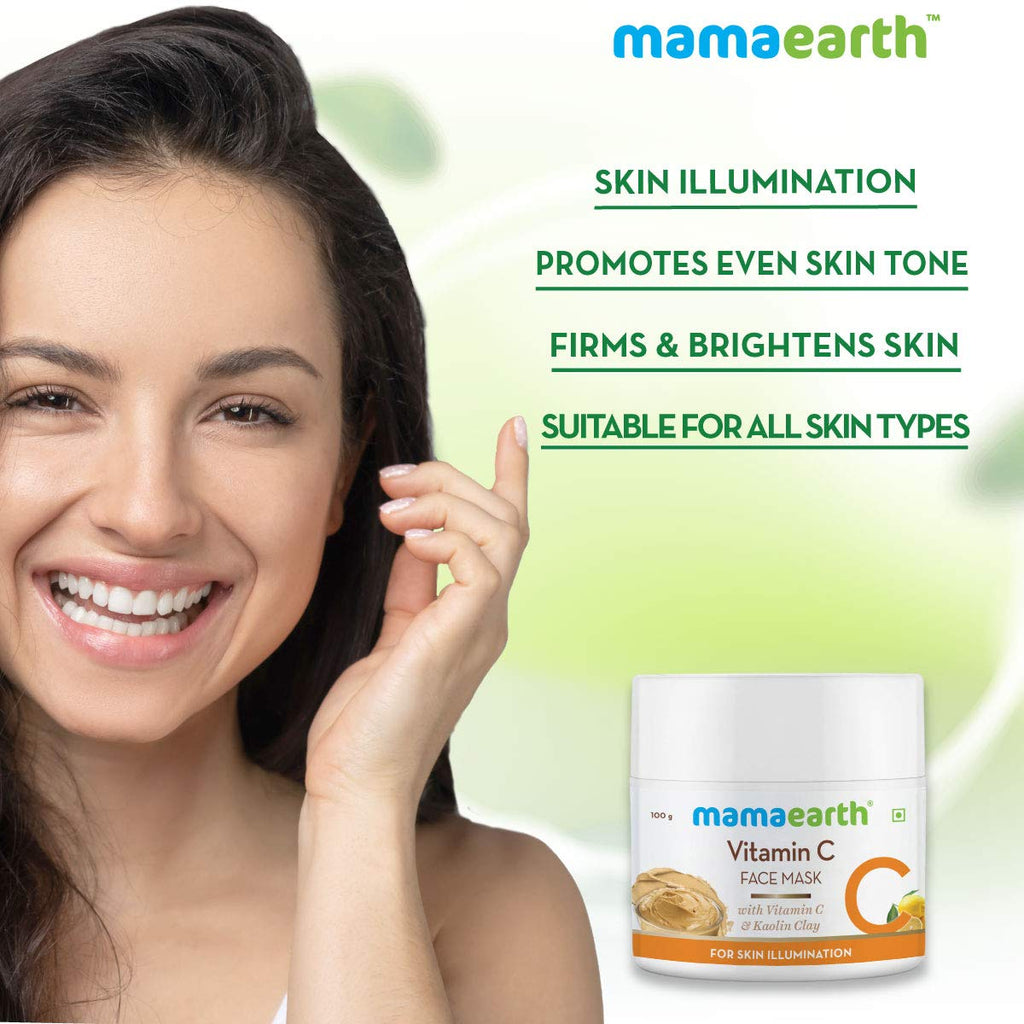 Mamaearth Vitamin C Face Mask With Vitamin C and Kaolin Clay 100g