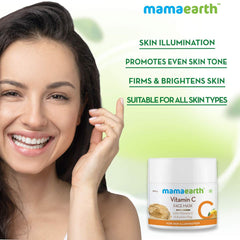 Mamaearth Vitamin C Face Mask With Vitamin C and Kaolin Clay for Skin Illumination 100g