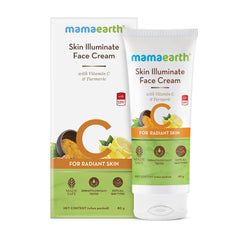 Mamaearth Skin Illuminate Face Cream with Vitamin C and Turmeric for Radiant Skin 80g