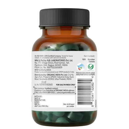 Organic India Spirulina 120 Tablets