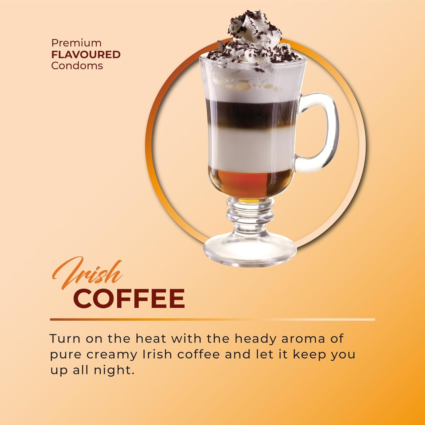 2 X TTK Healthcare Skore Irish Coffee Dessert adition Premium Flavored Condoms 10's