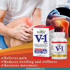 Kudos V 1 Schmerzlinderungscreme, Öl und Kapsel