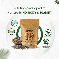 Сертифицированные Himalayan Organics органические семена чиа, обогащенные омега-3 и цинком, способствуют поддержанию здоровья — 200 г
