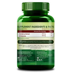 Himalayan Organics D-MANNOSE + CRANBERRY - Antioxidantienreiches Nahrungsergänzungsmittel für Nierengesundheit und Harnwegsinfektionen - 90 Tabletten