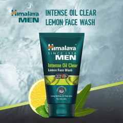Himalaya Herbal Ayurvedic Personal Care Men Intensive Oil Clear Lemon Langanhaltendes, ölfreies Gesichtswaschmittel