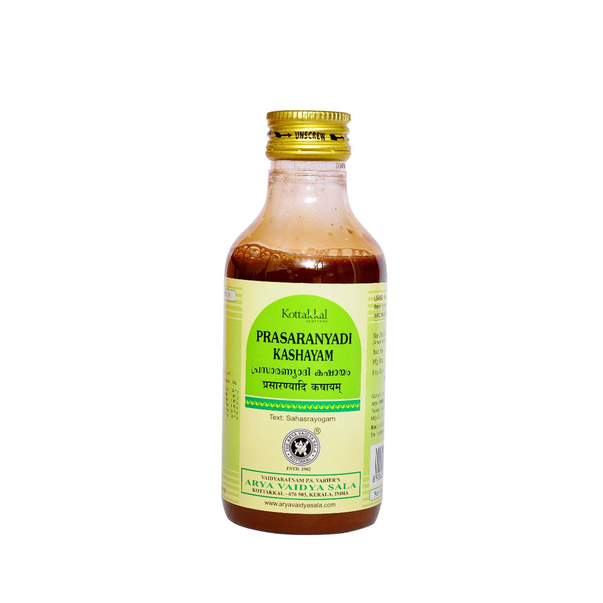 Kottakkal Ayurvedic Prasaranyadi Kashayam Liquid 200ml