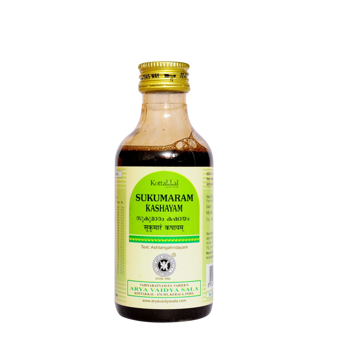 Kottakkal Ayurvedic Sukumaram Kashayam Liquid 200ml