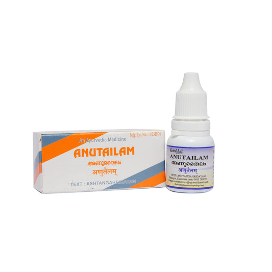 2 X Kottakkal Ayurvedic Anu Tailam Drops 10ml