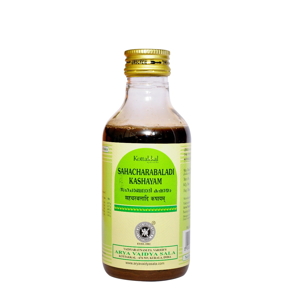 Kottakkal Ayurvedic Sahacharabaladi Kashayam Liquid 200ml