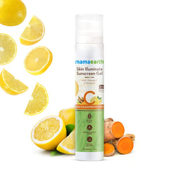 Mamaearth Skin Illuminate Sunscreen Gel SPF 50 with Vitamin C & Turmeric for UVA & B Protection 50g