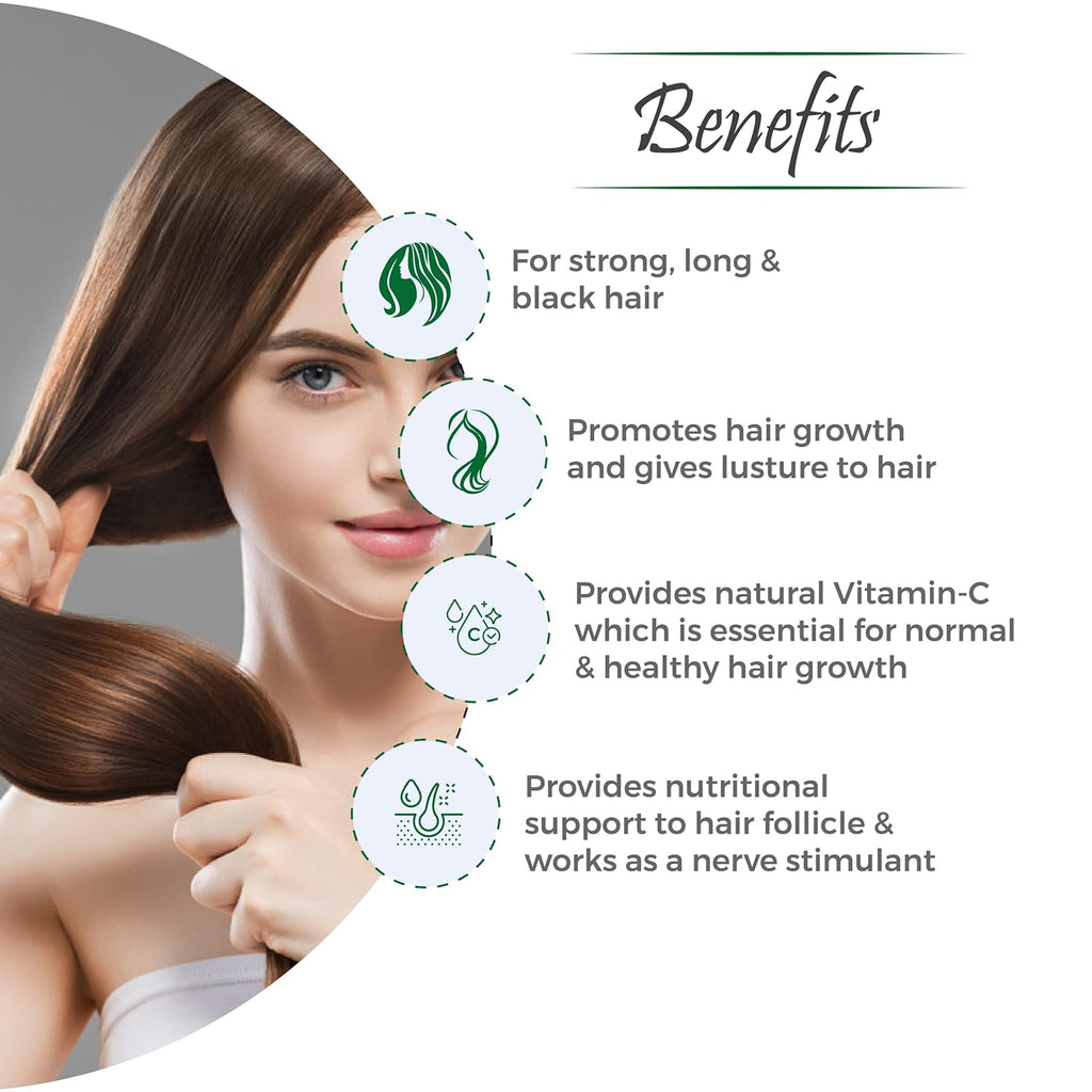 Vital Care Ayurvedic Siya Strong,Long & Black Hair Capsules,Oil & Shampoo