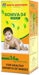 Sheth Brothers Ayurvedic Somva-34 For Babies Powder & Syrup
