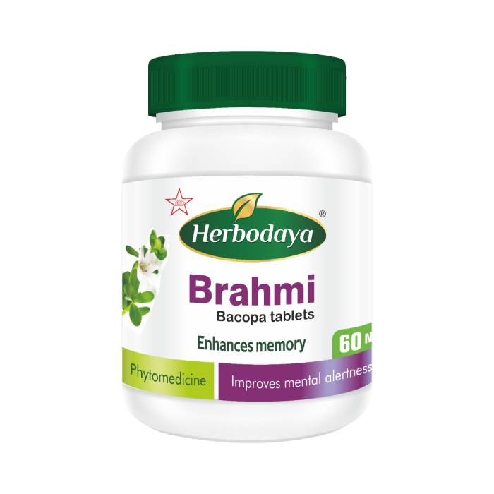 Skm Siddha Ayurveda Herbodaya Brahmi 550mg 100 Tablets