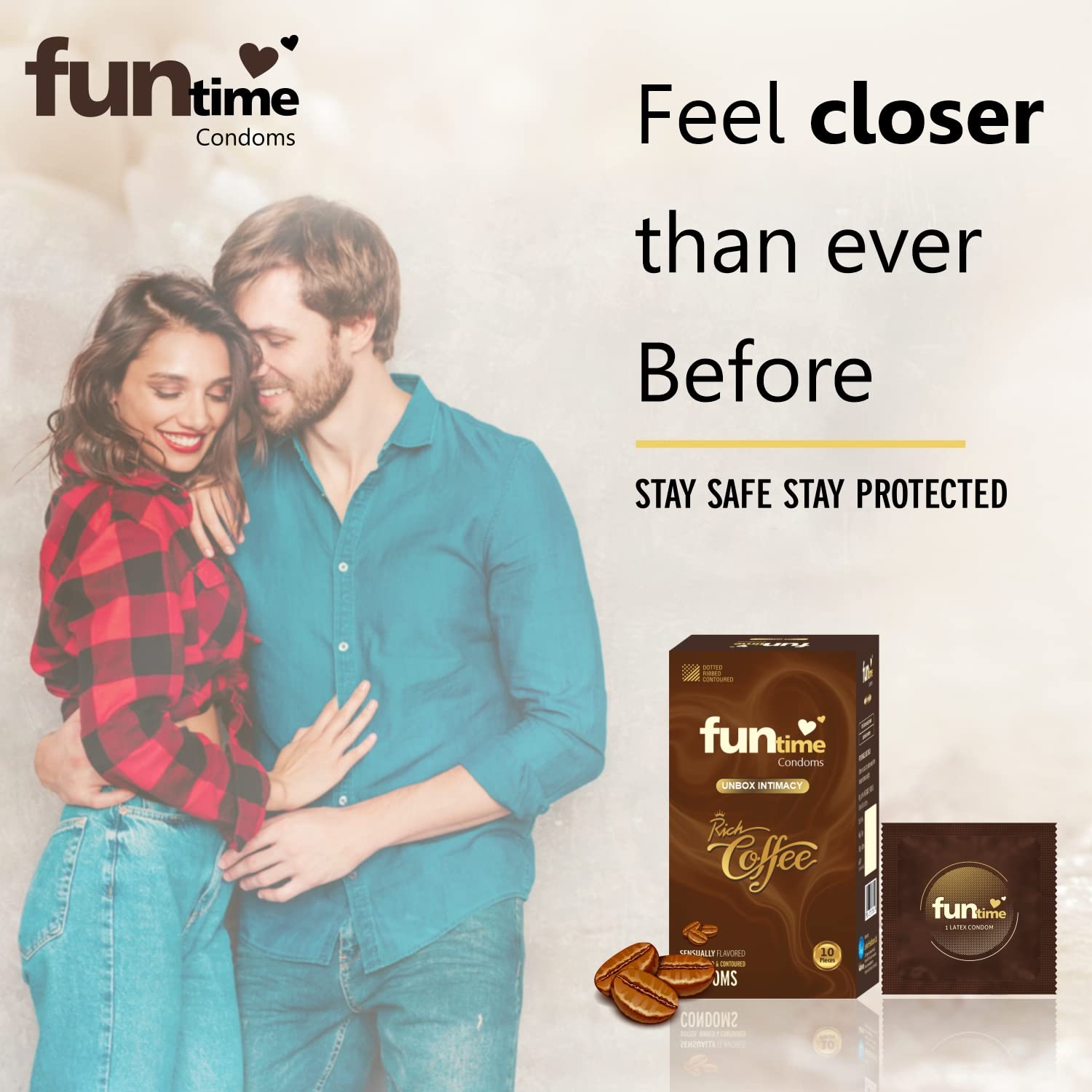 Leeford Funtime Rich Coffee Flavored Condom 10 Piece