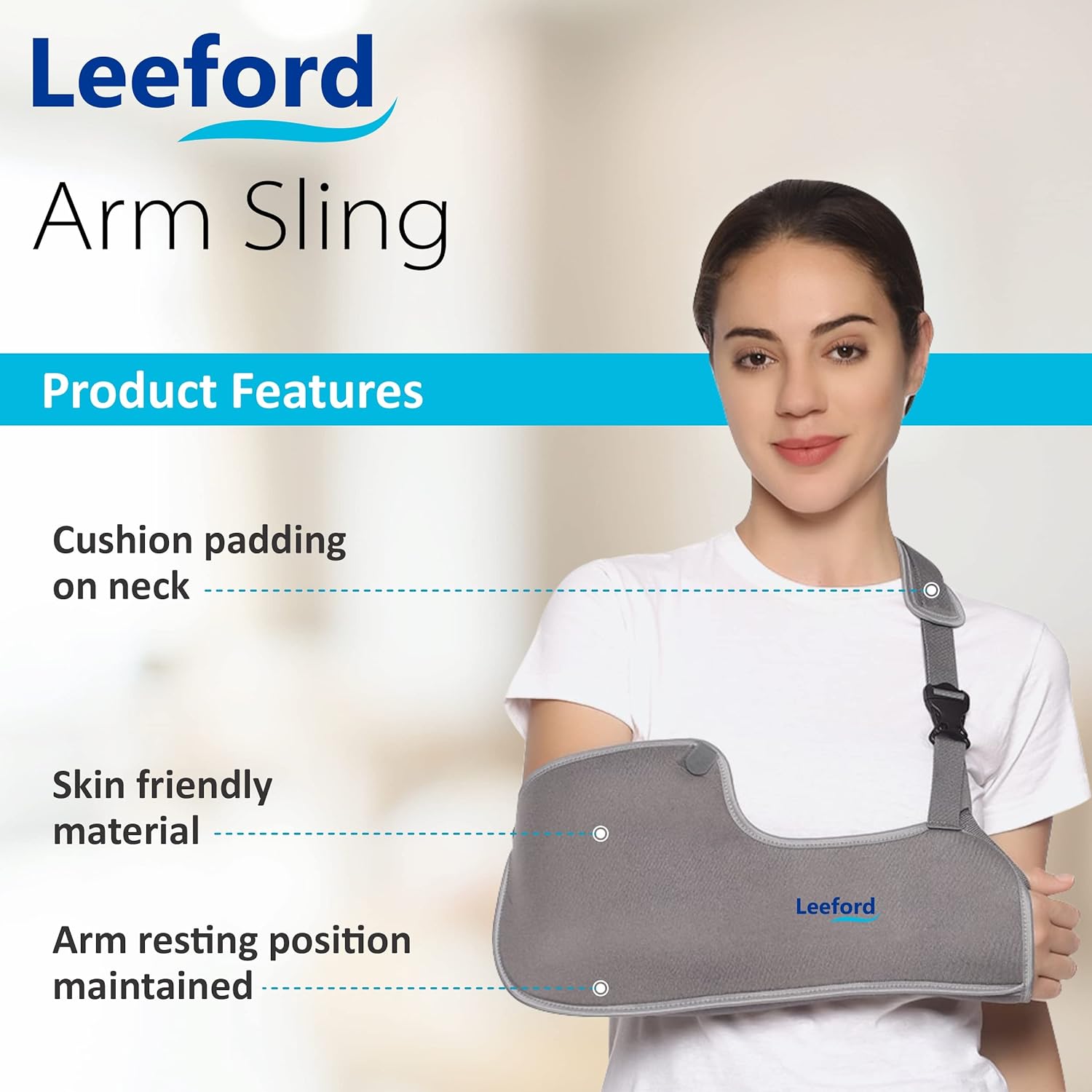 Leeford Pouch Arm Sling Color Random