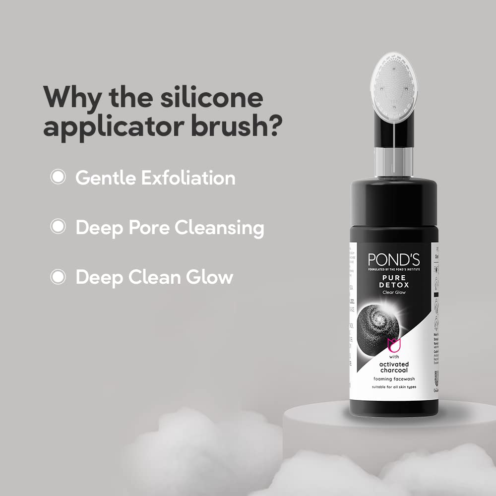 Pond's Pure Detox Foaming Brush Facewash 150ml