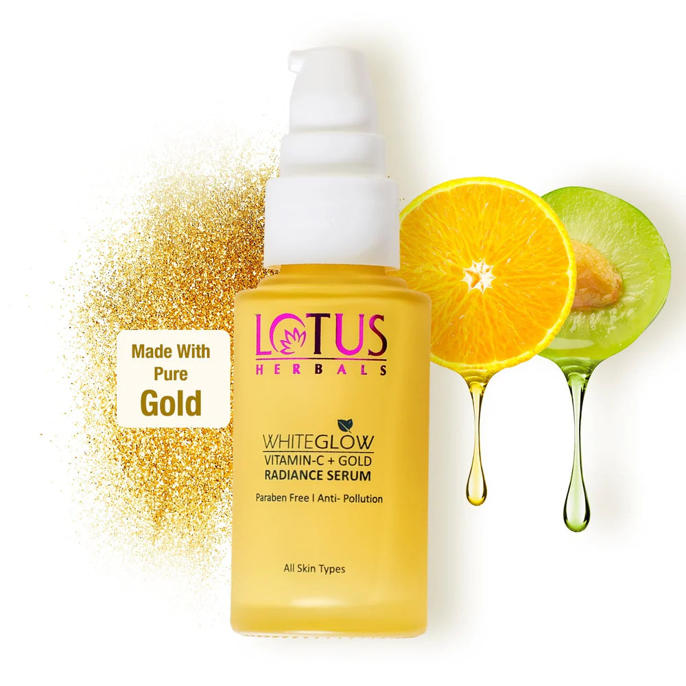 Lotus Herbals Cosmetics WhiteGlow Vitamin C + Gold Radiance Serum