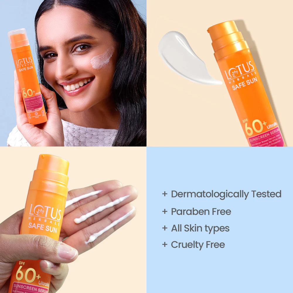 Lotus Herbals Cosmetics Safe Sun UltraRX Sunscreen Serum SPF 60 PA++++