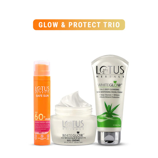 Lotus Herbals Cosmetics Glow & Protect Trio