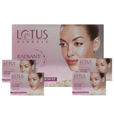 Lotus Herbals Cosmetics Radiant Pearl Cellular Lightening Salon Grade 4 Facial Kit