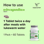 Vedistry Ayurvedic Ashwagandha + Strengthens Vigor & Vitality 60 Tablets