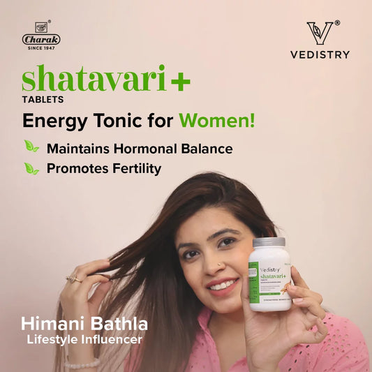 Vedistry Ayurvedic Shatavari+ Strengthens Women's Health 60 Tablets