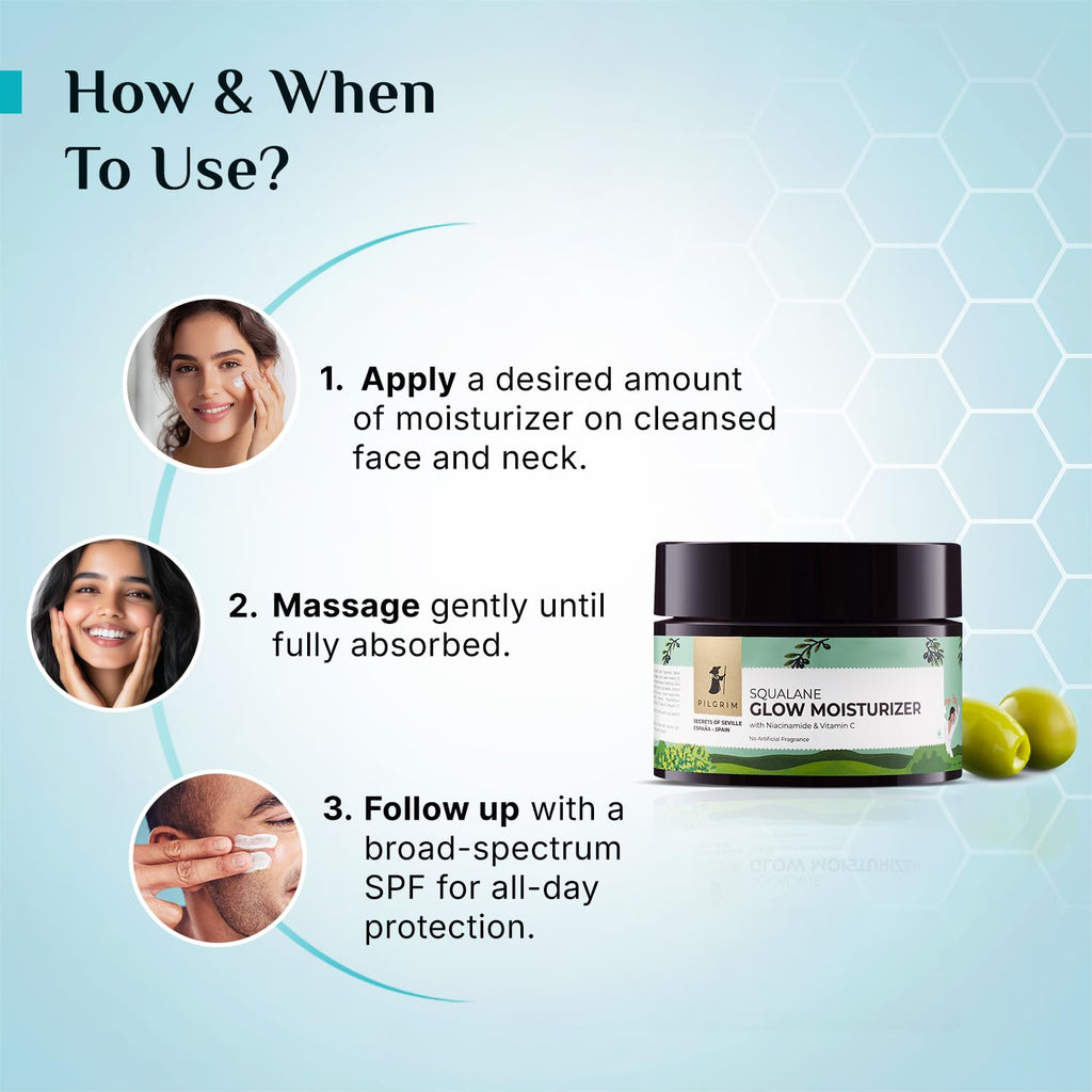 Pilgrim Squalane Glow Moisturizer Gel 50g