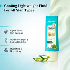 Pilgrim Cosmetics Korean Aloe Cooling Fluid Sunscreen Gel SPF 50+ PA++++ 50ml