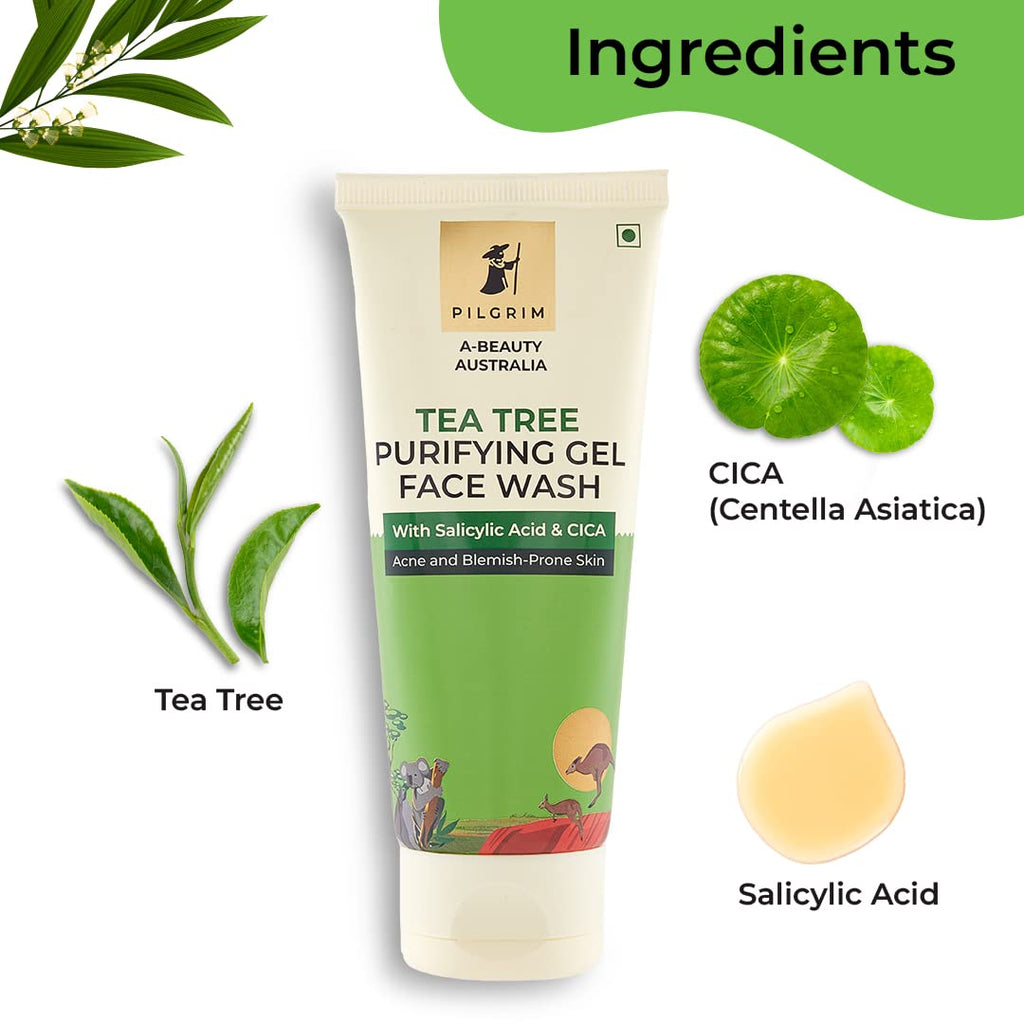 Pilgrim Cosmetics Tea Tree Purifying Gel Facewash 100ml