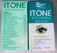 5 X Itone Ayurvedic Herbal Eye Drops Natural Allergies 10ml