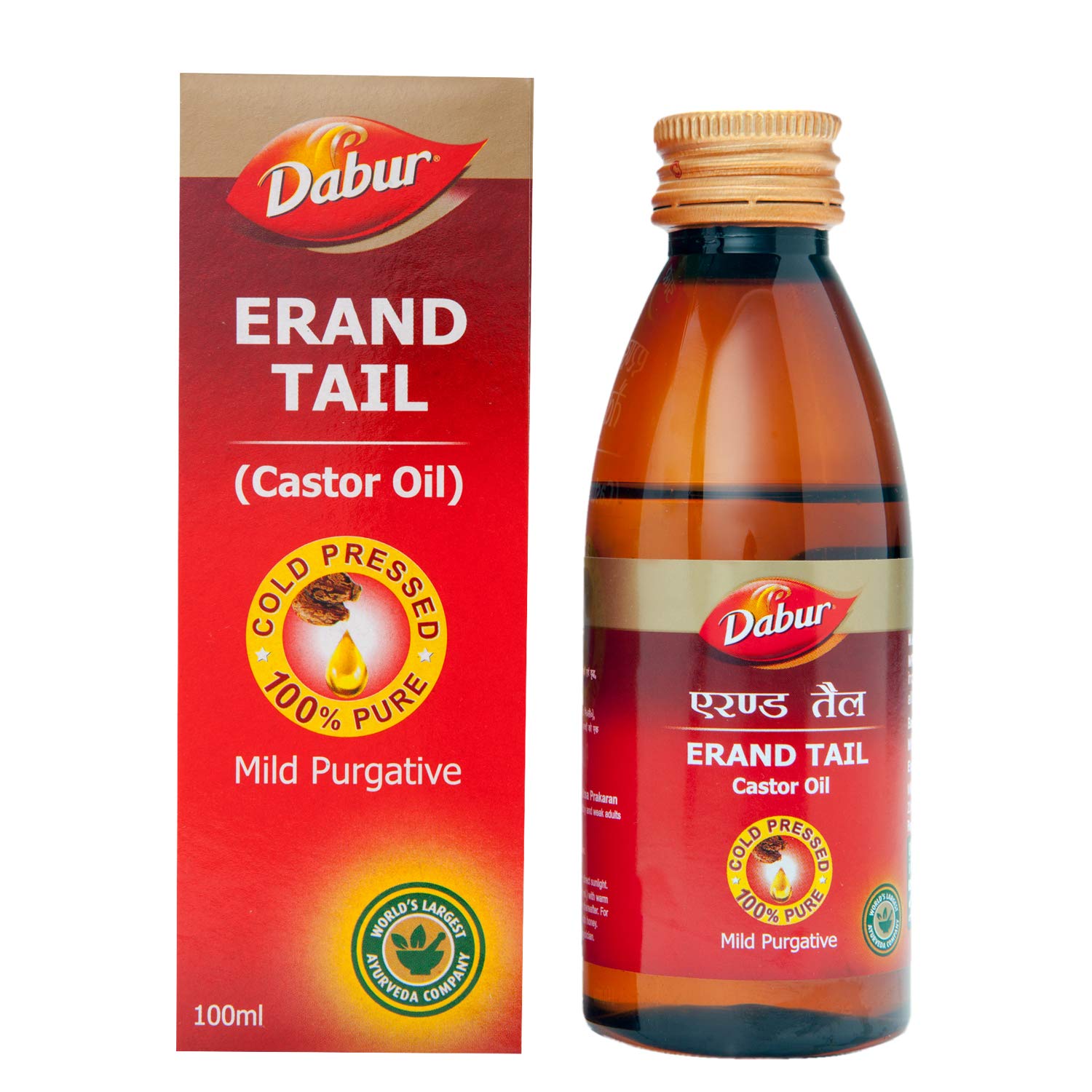 Dabur Ayurvedic Erand Tail Pure Cold Pressed Castor Oil