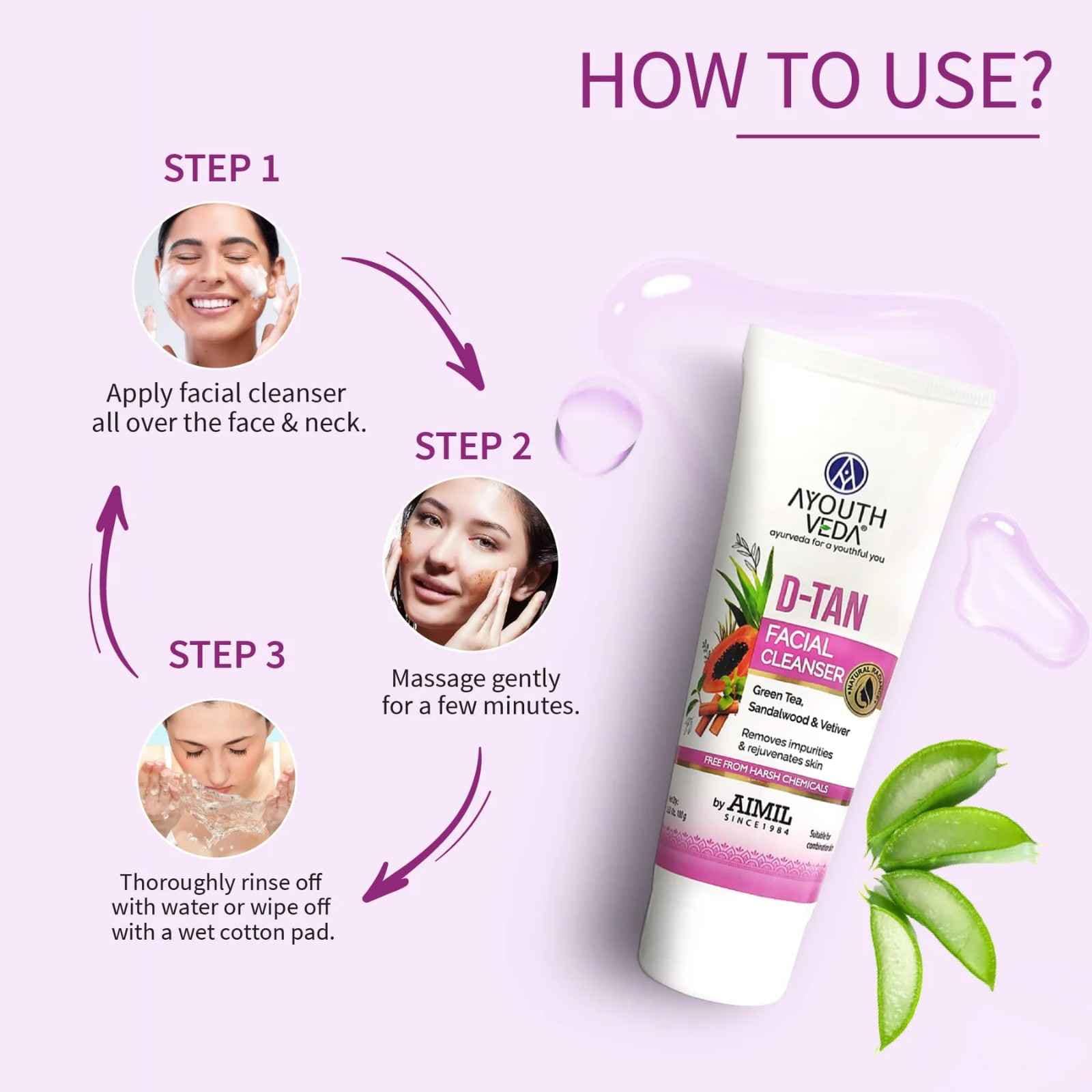 Aimil Ayouthveda D-Tan Face Scrub Ayurvedic – 100g