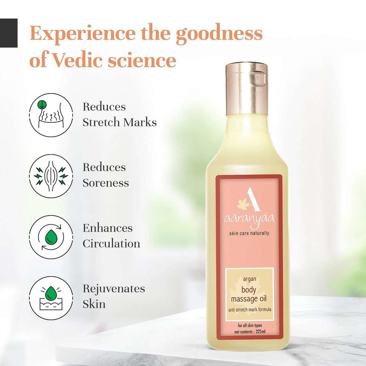 Aaranyaa Argan Body Massage Oil 225ml