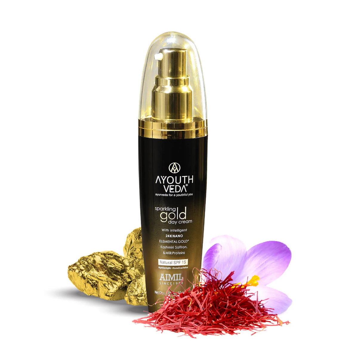 Aimil Ayouthveda Cosmetics Sparkling Gold Day Cream 50gm