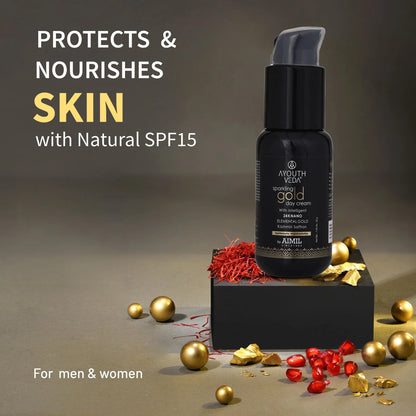 Aimil Ayouthveda Cosmetics Sparkling Gold Day Cream 50gm