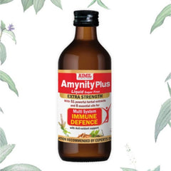 Aimil Ayurvedic Amynity Plus Immune Support Elaichi Tulsi Liquid Sugar Free & Drops