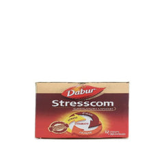 Dabur Ayurvedic Stresscom Ashwagandha Capsule 10 Counts (12 Strips) 120 Capsule