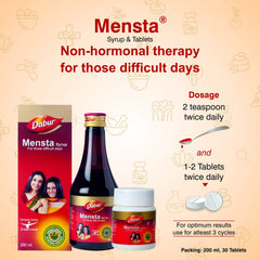 Dabur Ayurvedic Mensta Tablets & Syrup