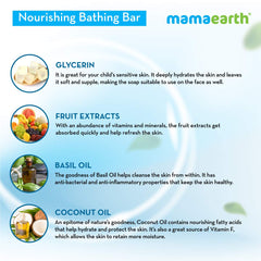 Mamaearth Nourishing Bathing Bar Soap For Kids Pack of 5 X 75g