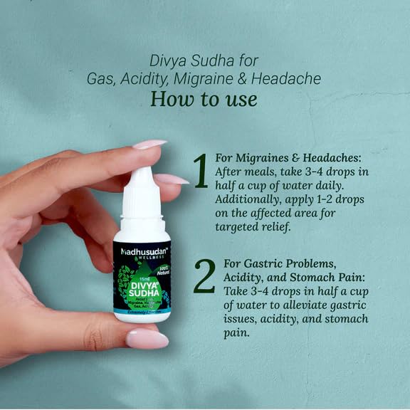 Divyasudha Gas Acidity Ayurvedic Natural Drop For Quick Relief From Gas Acidity Drops 15ml
