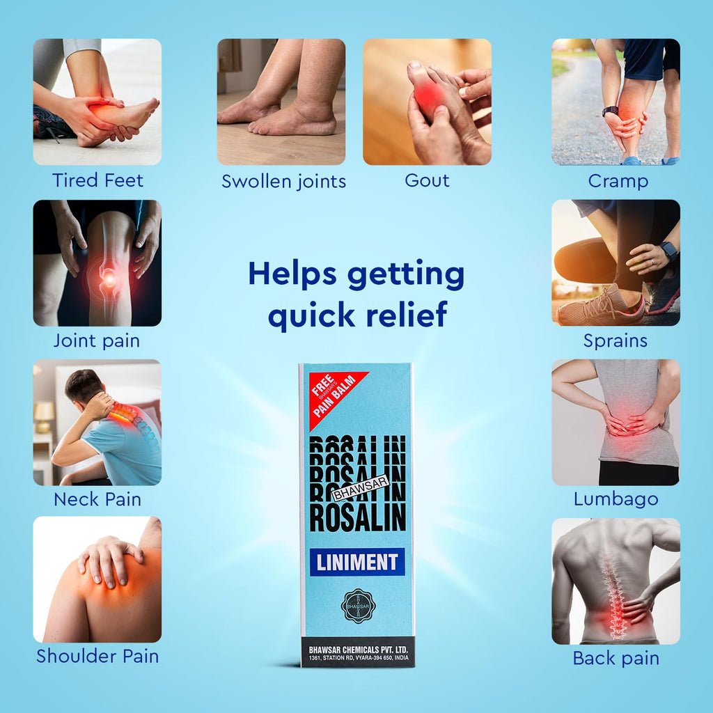 Bhawsar Ayurvedisches Rosalin mit Muskel- und Gelenkschmerzen im Nacken- und Schulterbereich, Linimentöl