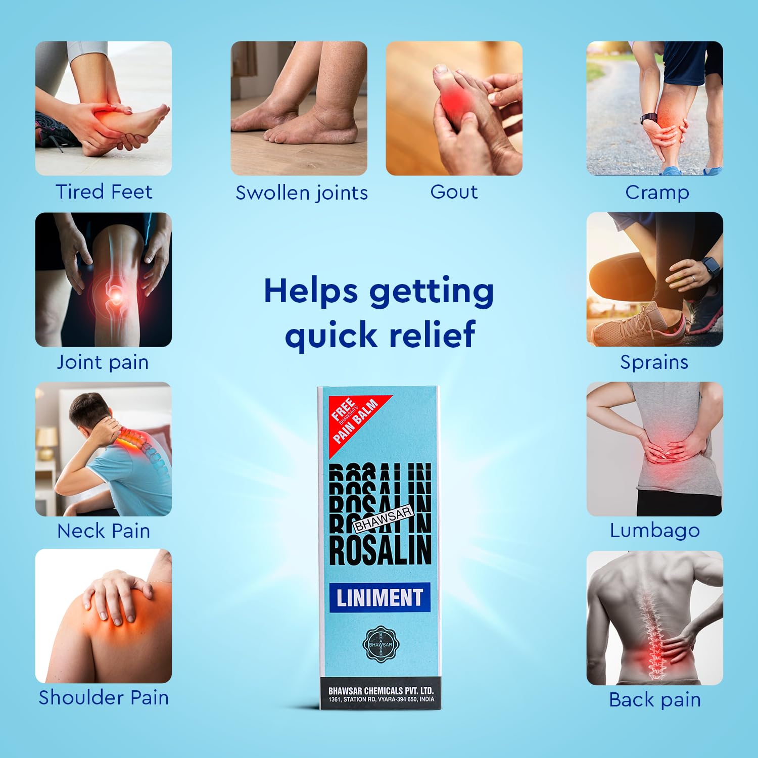 Bhawsar Ayurvedic Rosalin With Muscle And Joint Pain Of Neck,Shoulder Liniment Oil