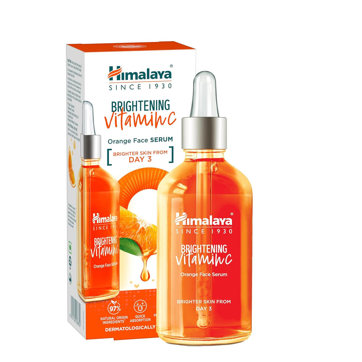 Himalaya Brightening Vitamin C Orange Face Serum