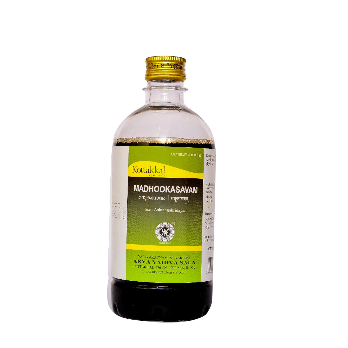 Kottakkal Ayurvedic Madhookasavam Liquid 450ml