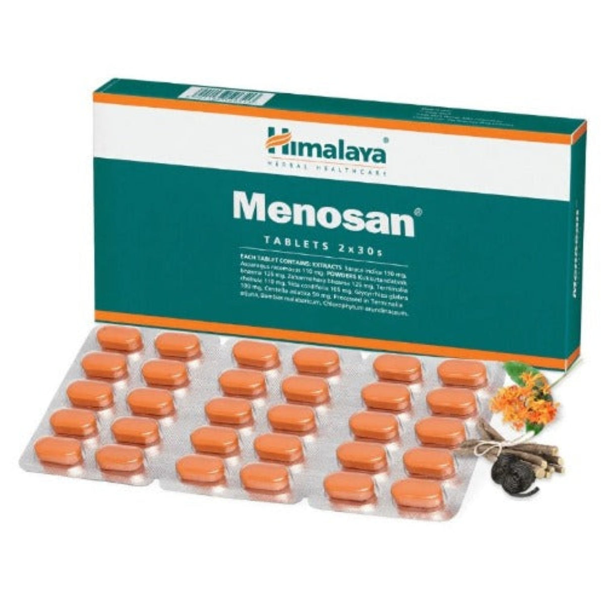 Himalaya Herbal Ayurvedic Menosan Women's Health Helps Her Glow Again 2 X 30 Tablets