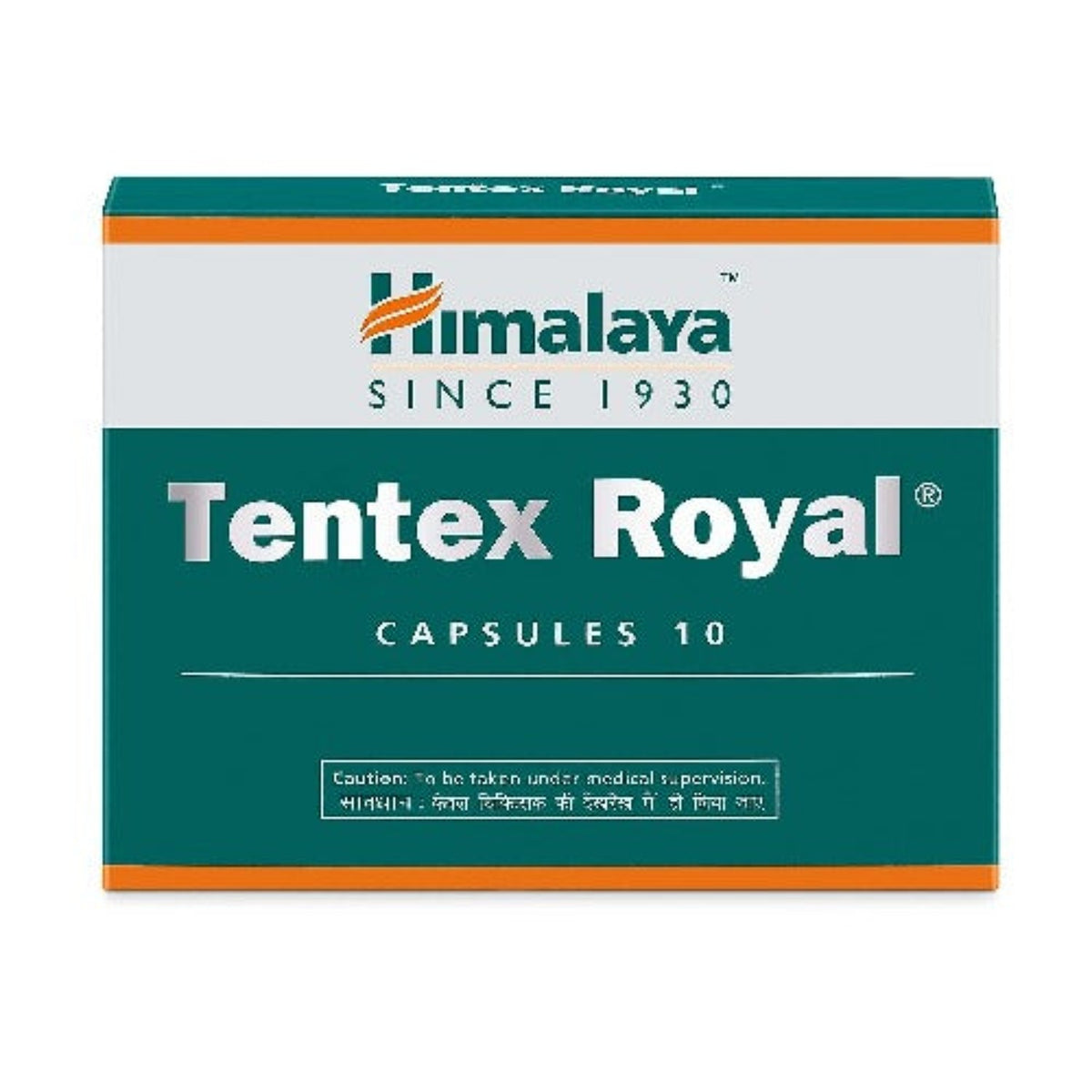 Himalaya Herbal Ayurvedic Tentex Royal Men's Health снимает стресс и повышает работоспособность, 10 капсул