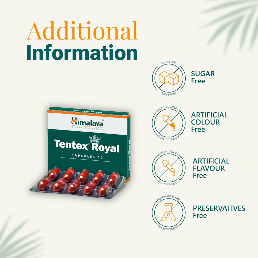 Himalaya Herbal Tentex Royal 10 Kapseln