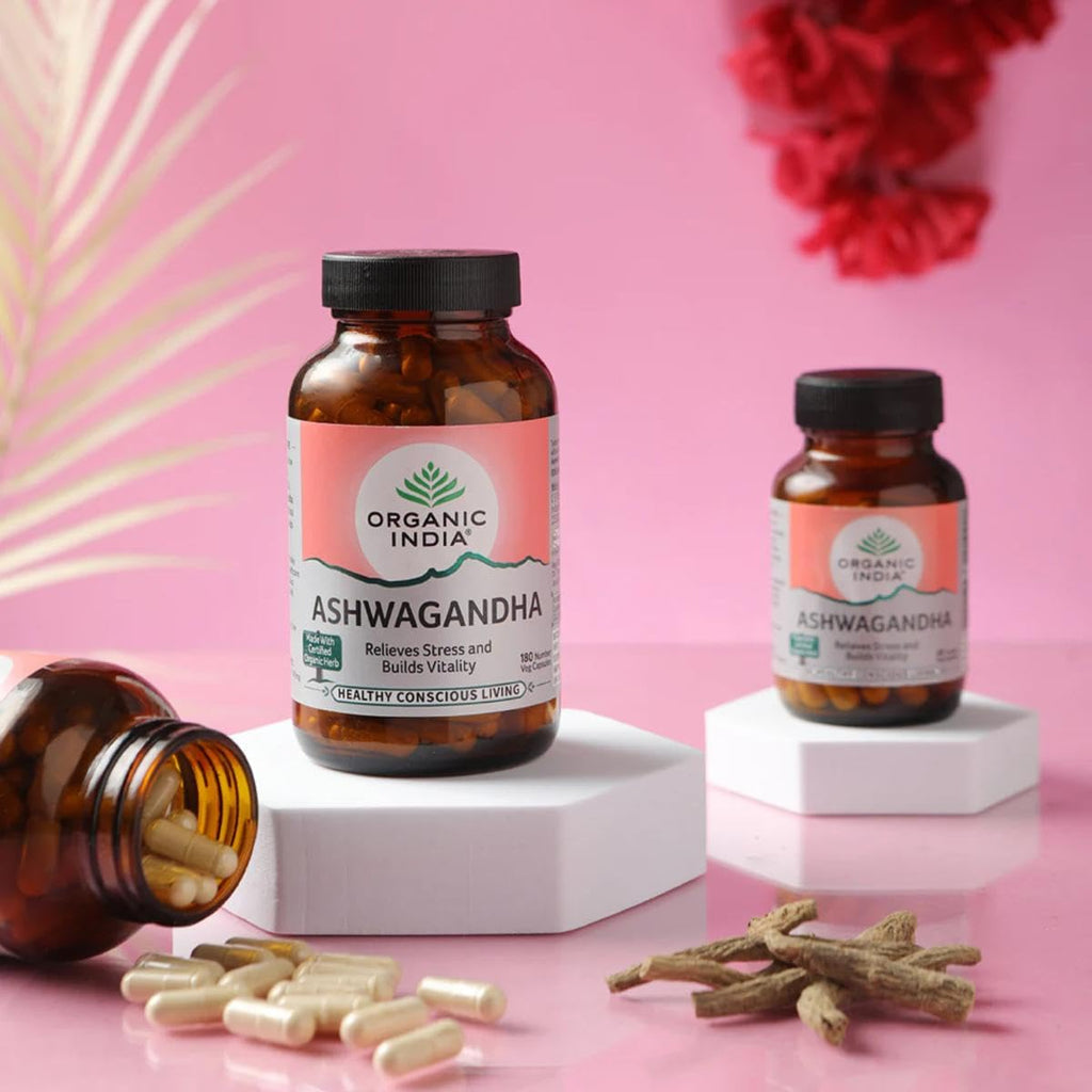 Organic India Ashwagandha for Increased Virility & Reduced Stress Capsules