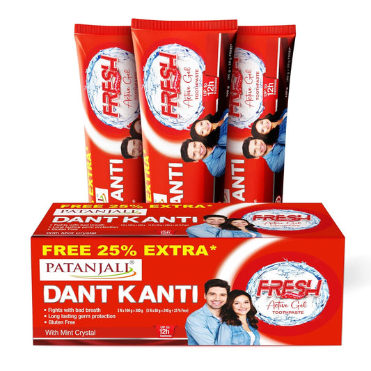 Patanjali Dant Kanti Fresh Active Zahnpasta-Gel 80g