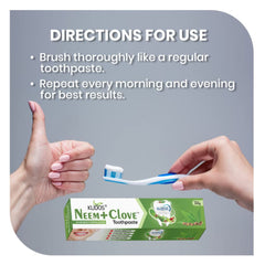 Kudos Ayureveda Neem Clove Toothpaste Prevents Cavities Toothpaste 100gm